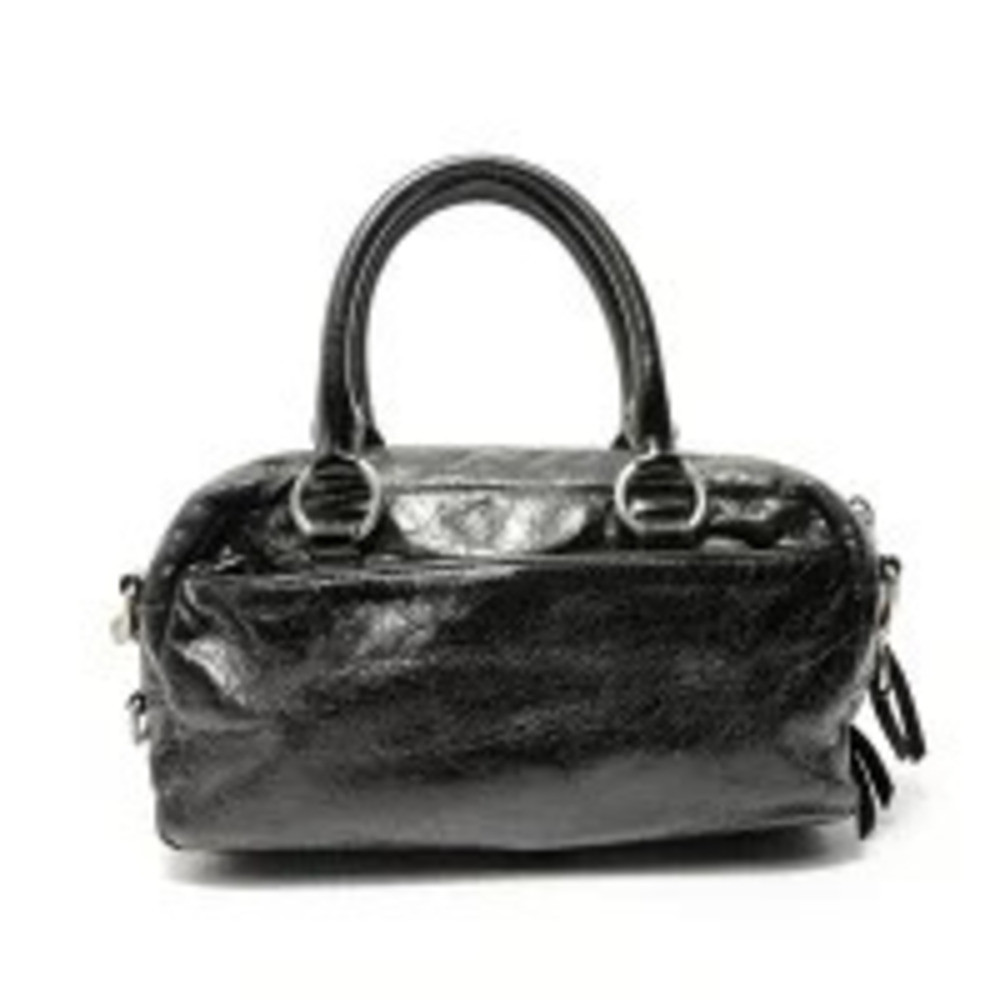 Miu Miu Vitello Shine Nero Black Shoulder Bag Black